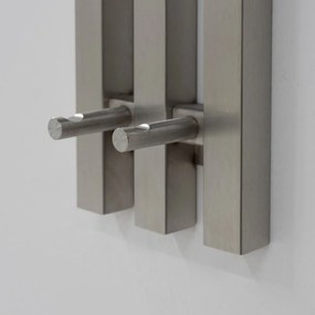 Метална стенна закачалка в сребрист цвят 65 cm Senza – Spinder Design