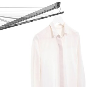 Външен простор Brabantia Lift-O-Matic 1003467, 50 м, Регулируема височина, Метален шиш за вкопаване, Калъф, Торба с щипки, Резистентен на корозия, Черен