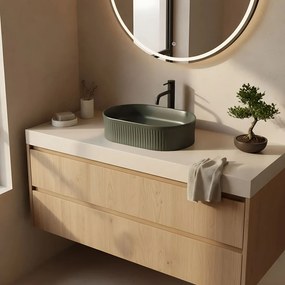 Умивалник за плот Rea Vanda Olive Matt
