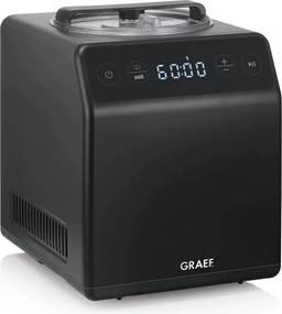 Машина за сладолед 2в1 Graef IM706, 180W, 2 л, 4 програми, От -18C до -35C, Сензорен дисплей, Черен