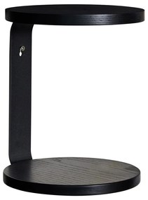 Черен стенен рафт на няколко нива 25,5 cm Oto – Hübsch