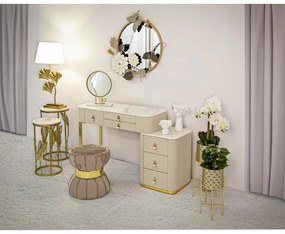 Конзолна маса в бежово-златисто 40x120 cm Beauty – Mauro Ferretti