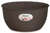 Stefanplast - Кашпа панер Natural Line 30 см - мока