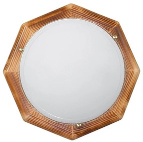 Плафониера ДЪРВО ОСМОГРАМ, ø400, рустик, 2xE27