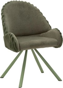 Зелени тапицирани трапезни столове в комплект с подлакътници 2 бр. Stockholm – Mauro Ferretti