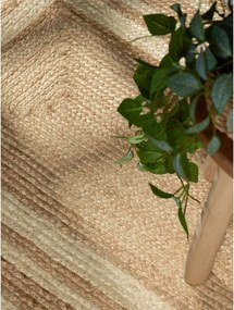 Кремава/в естествен цвят двустранна/ръчно изработена ютена пътека 70x200 cm Jutta – Hanse Home