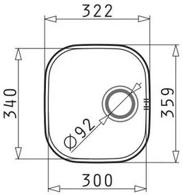 Измийте Pyramis IRIS 1B-50X40