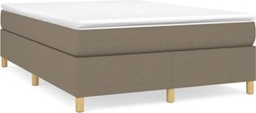 3120957 vidaXL Рамка за легло с пружини, таупе, 140x190 см плат