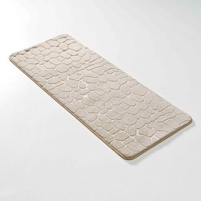 Бежов текстилен килим за баня 50x120 cm Ricochet – douceur d'intérieur