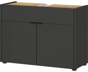 Антрацитен шкаф за мивка 80x60 cm Forano – Germania