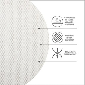 Кремаво боксспринг легло с място за съхранение 200x200 cm Sinai – Maison de Rêve