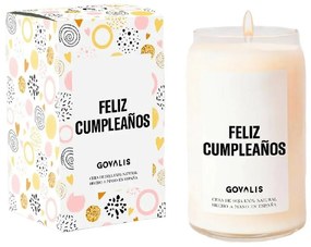 Ароматизирана Свещ GOVALIS Feliz Cumpleaños (500 g)