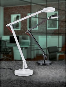 Черна LED настолна лампа с огъваща се структура (височина 90 cm) Amsterdam – Trio