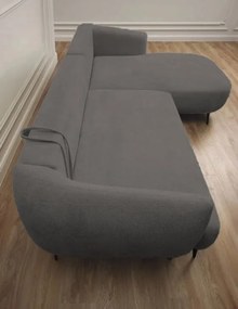 Ъглов диван Тери Мини-сив-ляв