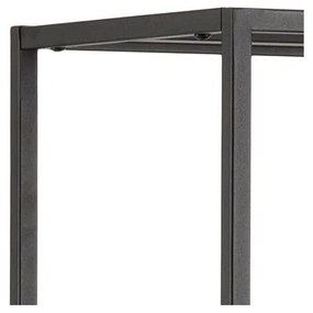 Черна метална библиотека 80x165 cm Newcastle – Actona