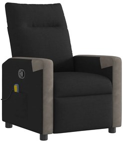 4104846 vidaXL Масажен наклоняем стол, черен, текстил