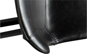Черен бар стол от изкуствена кожа DAN-FORM Дания , височина 91 cm Hype - DAN-FORM Denmark