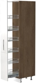 Висок подов шкаф Raval K21-30-1KZ-White - White glossy