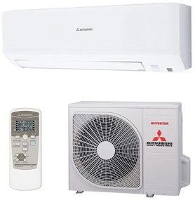 Инверторен климатик Mitsubishi Heavy Industries SRK45ZSP-W + SRC45ZSP-W, 14000 BTU, 31 м2, A++, Jet технология, R-32, Бял