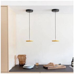 LED висящо осветително тяло с метален абажур в цвят жълта охра ø 15 cm Asteria Micro – UMAGE