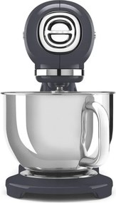 Планетарен миксер SMEG SMF03GREU, 800 W, 4.8 л, 10 скорости, Функция за плавен старт, Крачета против хлъзгане, Сив