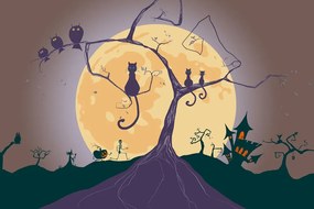 Картина на платно – Духове на нощта