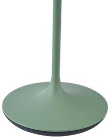 Настолна лампа зелена с LED IP65 акумулаторна със станция за зареждане - Bass