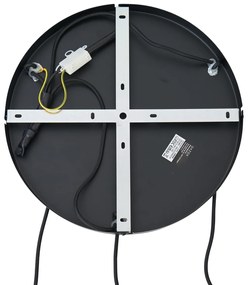 Хотелски шик висяща лампа черна със златно и зелено стъкло 3-лампи - Zuzanna