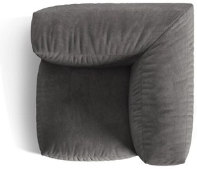 Сив кадифен модул за диван (променлив) Martina – Micadoni