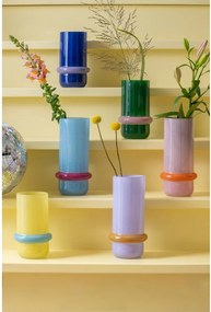 Зелена стъклена ваза (височина 22 cm) Animado Anillo – PT LIVING