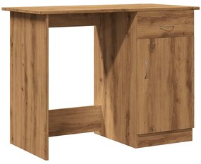 855955 vidaXL Бюро, дъб артизан, 100x50x76 см, инженерно дърво