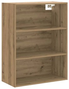 857046 vidaXL Окачен стенен шкаф, дъб артизан, 69,5x32,5x90 см