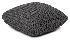 Сива възглавница Pouffe Knit - Bonami Essentials
