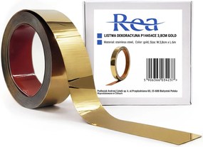 Самозалепваща декоративна лайсна Rea P14454CA 3,8cm Gold