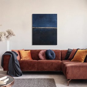 Ръчно рисувана картина 78x98 cm Edge Blue – Malerifabrikken