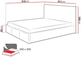 апицирано легл Cosmos-Синьо-200 x 200
