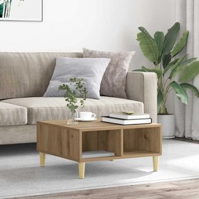 856441 vidaXL Масичка за кафе Artisan Oak 60x60x30 cm Инженерна дървесина