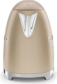 Електрическа кана SMEG KLF03CHMEU, 2400 W, 1.7 л, 360° основа, Матово покритие, Шампанско