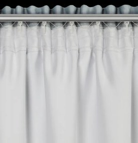 Сива затъмняваща завеса с принт на цветя Ширина: 140 см | Дължина: 270 см