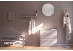 Сиво-бежов метален шкаф за обувки Rex - Spinder Design