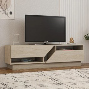 ТВ шкаф Koza от меламин – цвят травертин 160×40×45 см