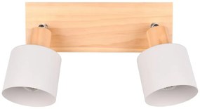 Прожектор в бял и естествен цвят ø 9 cm Shanti – Trio