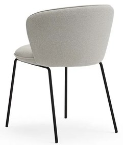 Светлосиви тапицирани трапезни столове в комплект 2 бр. Add – Teulat