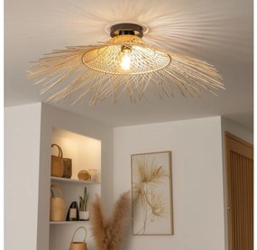 Brilagi - LED полилей за повърхностен монтаж CERIA BOHO 1xE27/40W/230V диам. 100 см бамбук