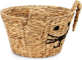 Детска кошница за играчки от воден зюмбюл естествена ø 35x26 cm Rabbit – Compactor