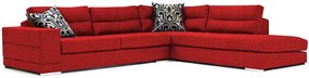 Ъгъл диван Caza-Left-260φ 200β-Red