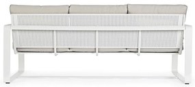 Бял алуминиев градински диван Merrigan – Bizzotto