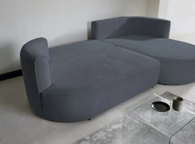 Ъглов диван Айрис Мини-сив-десен