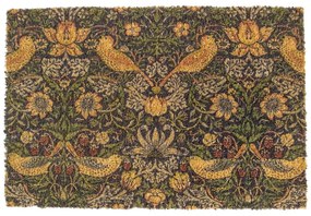 Изтривалка от кокосови влакна 40x60 cm William Morris Strawberry Thief – Artsy Doormats