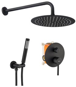 REA-P4100 - Душ комплект с вграден смесител LUNGO черен